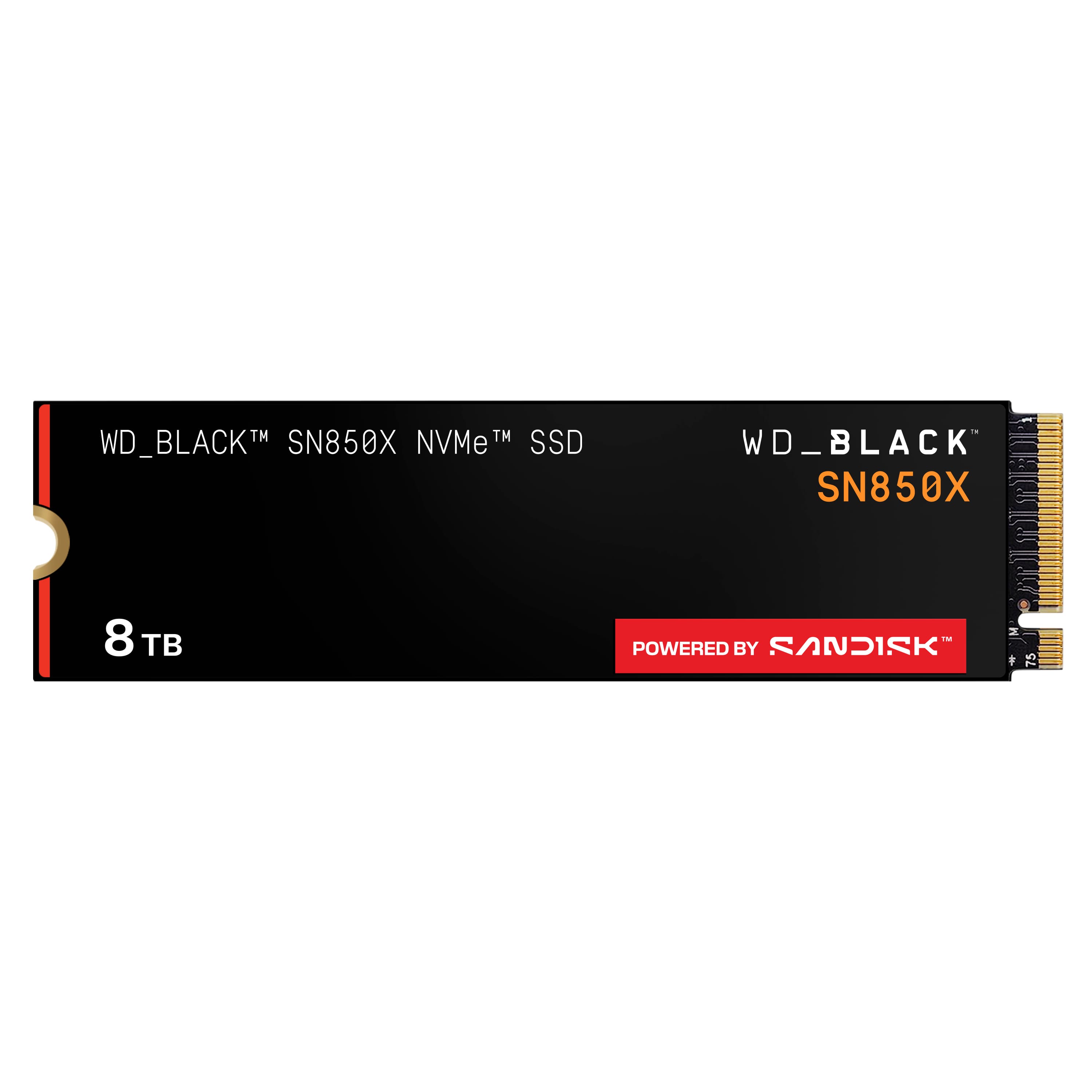 WD - BLACK SN850X 8TB Internal SSD PCIe Gen 4 x4 NVMe product image