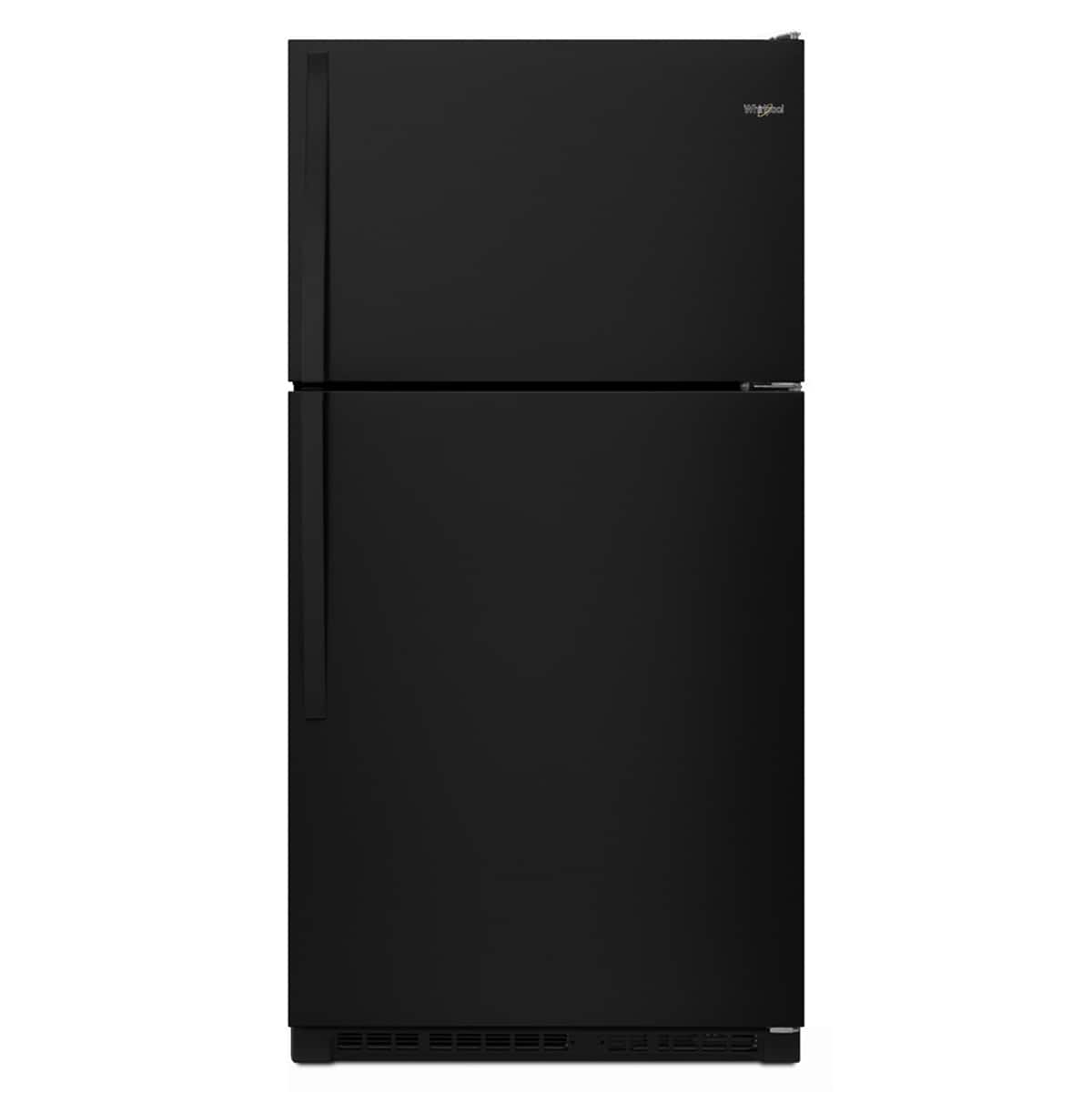 Whirlpool - 20.5 Cu. Ft. Top-Freezer Refrigerator with Frameless Glass Shelves - Black product image