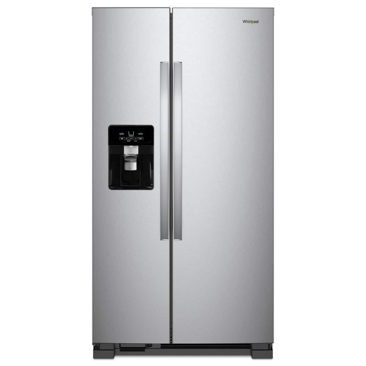 Whirlpool - 25 cu. ft 36-inch Wide Side-by-Side Refrigerator - Fingerprint-Resistant Stainless Finish product image