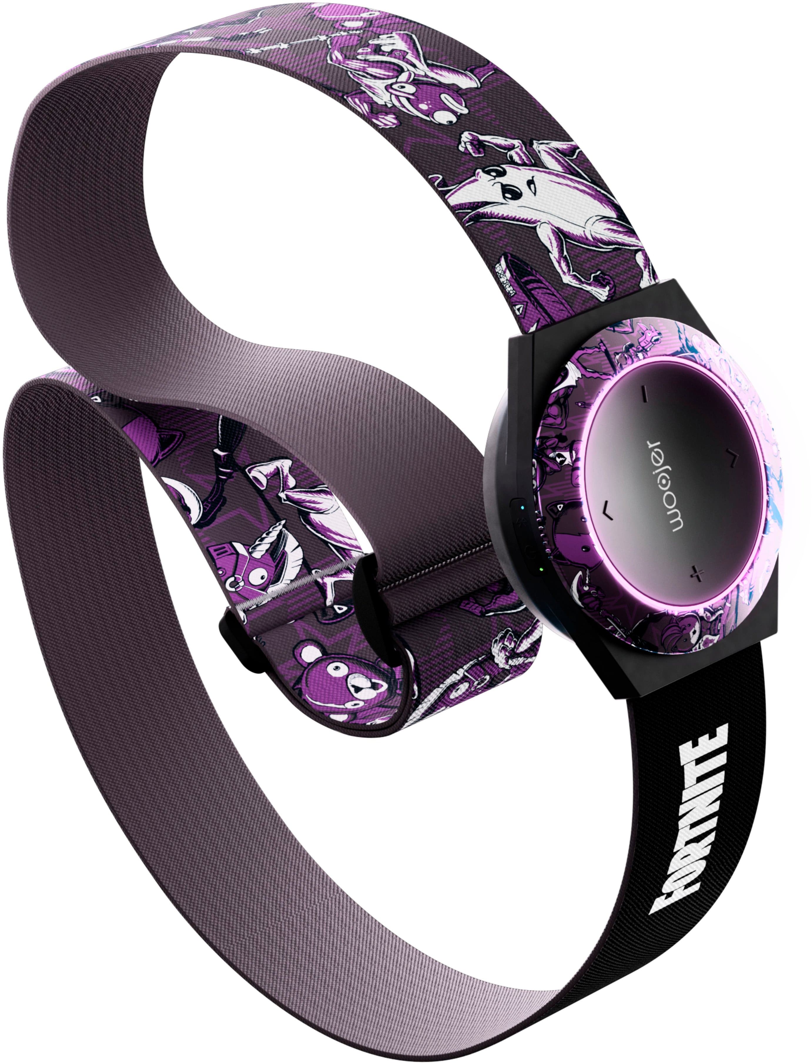 Woojer - Fortnite High-Fidelity Haptic Body Strap 3 - Throwback Edition - for Games, Music, Movies, VR, and Wellness - Purpl…
