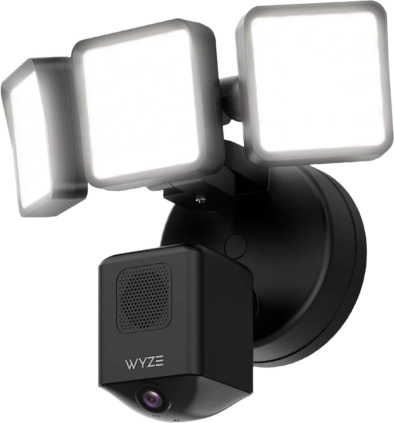 Wyze - Floodlight Camera Pro, 3000 Lumen LEDs, 180° Wide View, 2k HD Outdoor Wi-Fi Floodlight Home Security Camera - Black p…