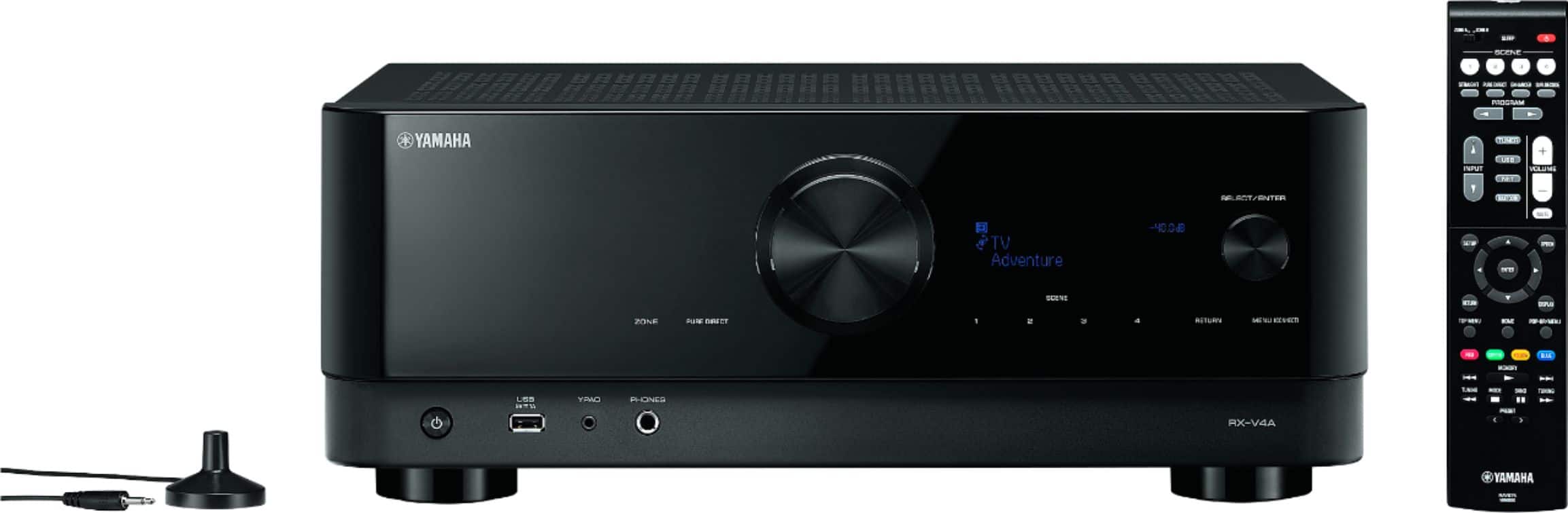 Yamaha - RX-V4A 5.2-channel AV Receiver with 8K HDMI and MusicCast - Black product image